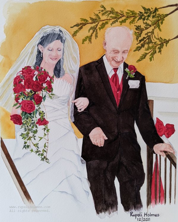 Wedding Memories | 10" x 8" | Commission