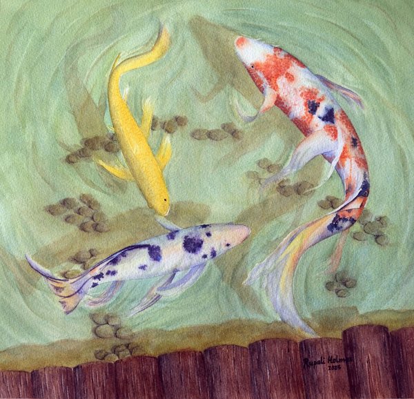 Koi Rhythm| 14" x 14 | $475